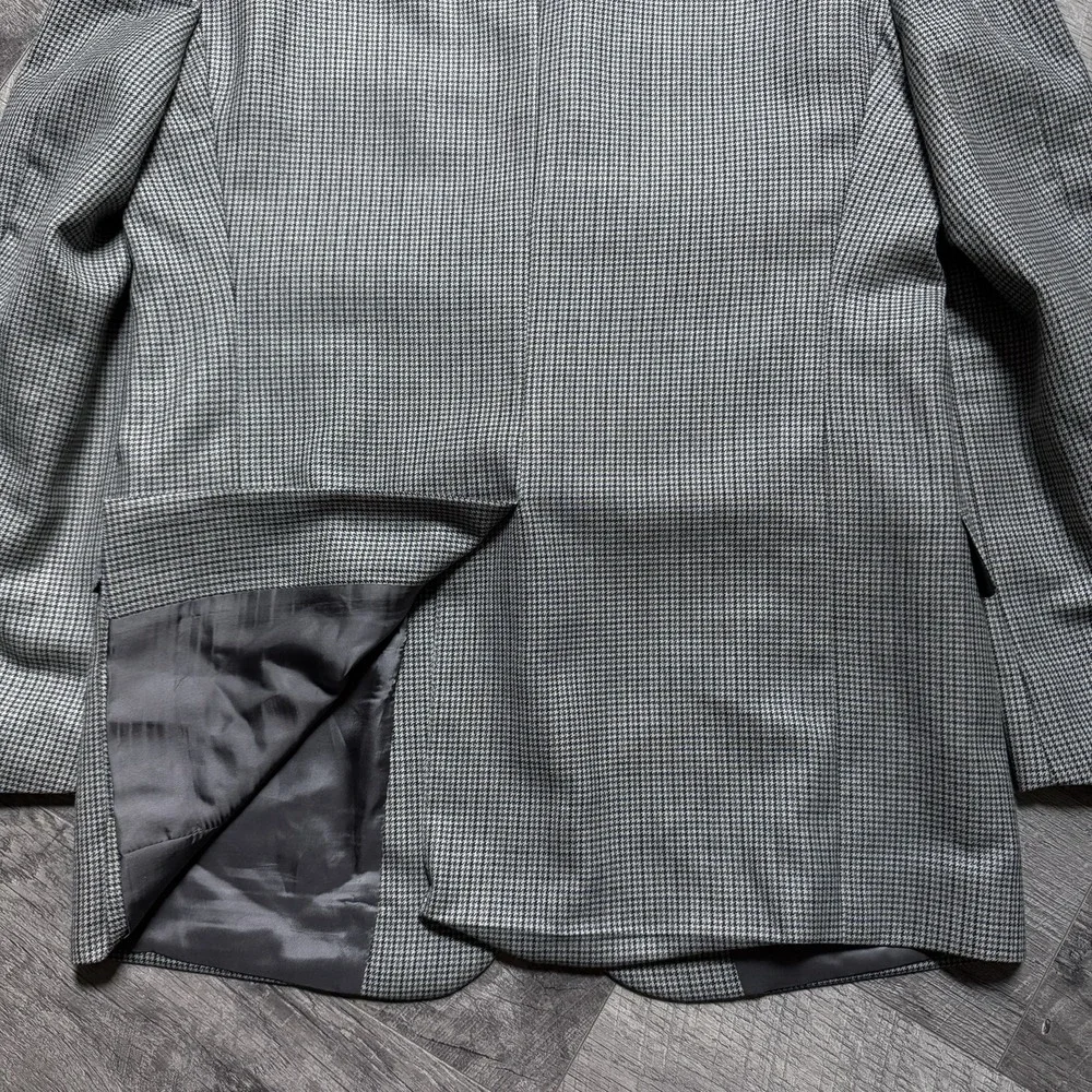 Brooks Brothers 43L Green Gingham Check Fitzgerald Blazer Sport Coat Suit Jacket